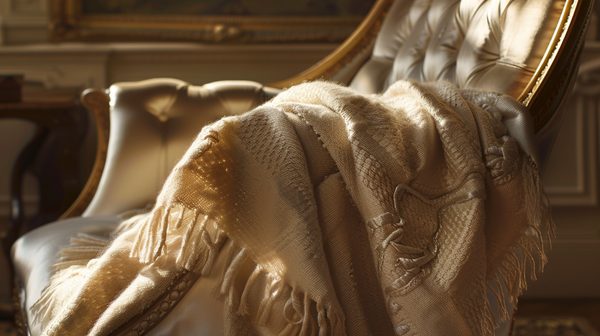 Découvrez le luxe d'un plaid en cachemire